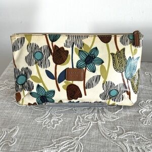Fossil Key-Per Floral Patterned Large Case/pouch